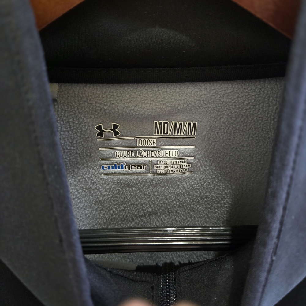 Under Armour Men's Performance Q-zip in Black - Picture 2 of 3